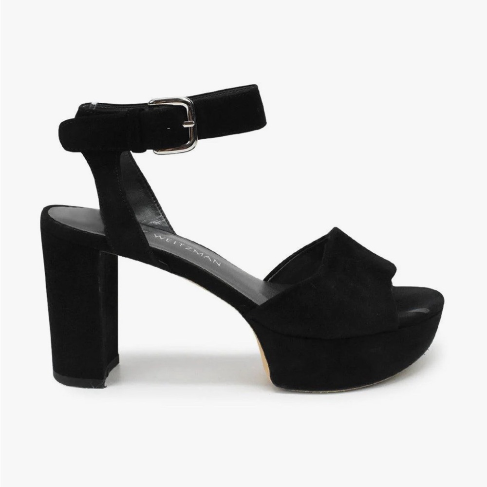 Stuart Weitzman Black Platform Sandals